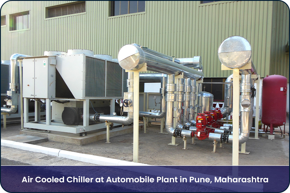 Air Cooled Chiller at Automobile Plant in Pune MH