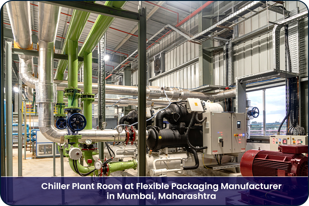 Chiller Plant Room at Flexible Packaging Manufacturer in Mumbai MH